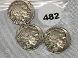 1936, 36-D, 36-S Buffalo Nickels