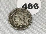 1881 Three Cent Nickel