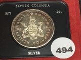 1971 British Columbia Silver Dollar