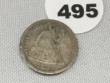 1885 Seated Dime