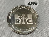 One Troy Ounce .999 Fine Silver
