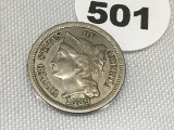 1889 Three Cent Nickel