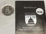 1989-D Proclaiming the Triumph of Democracy Half Dollar