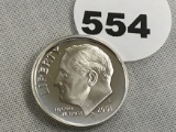 2001-S Silver Proof Roosevelt Dime