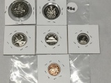 1971 Canada 6 pc. Proof Set in 2 X 2's