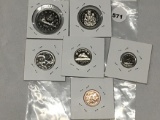 1977 Canada 6 pc. Proof Set in 2 X 2's