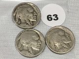 1920, 20-D, 20-S Buffalo Nickels