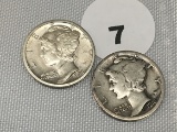 1916, 1916-S Mercury Dimes