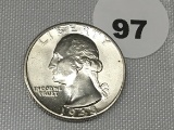 1943-D Washington Quarter UNC/BU