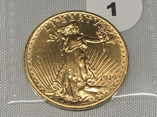 1914-D St. Gaudens $20 Double Eagle