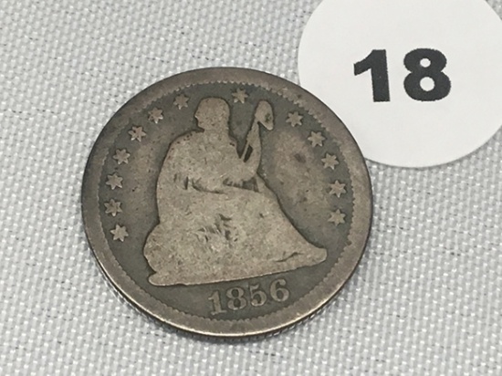 1856 Seated Quarter