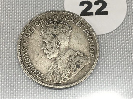 1917 Canada 25 Cents