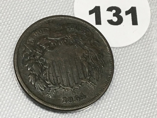 1864 2 Cent Piece