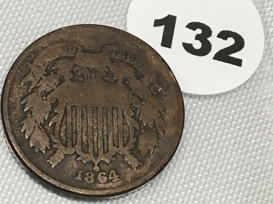 1864 2 Cent Piece