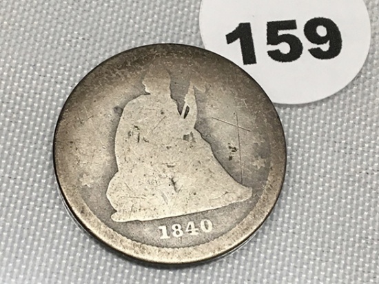 1840-O Seated Quarter