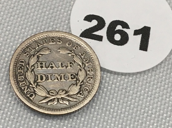1854 Seated Half Dime
