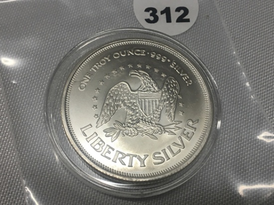 One Troy Ounce .999 Fine Silver