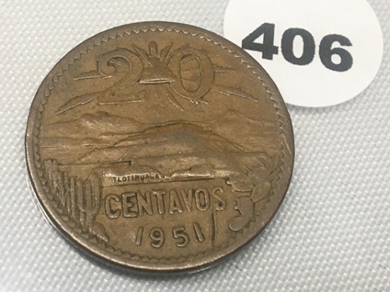 1951 20 Centavos