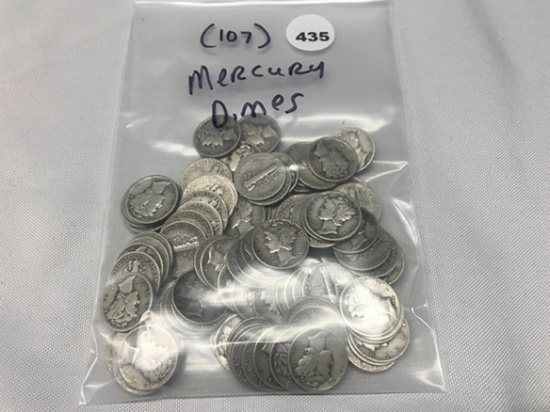 (107) Mercury Dimes