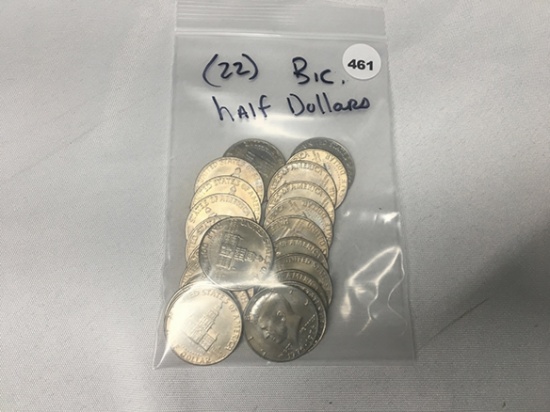 (22) Bic. Kennedy Half Dollars