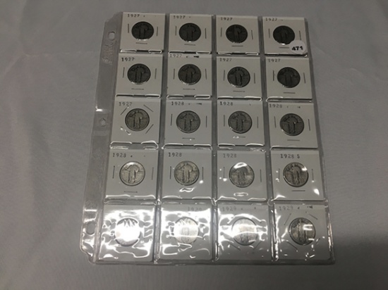 (20) Standing Liberty Quarters
