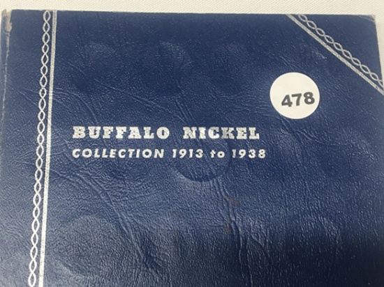 Partial Book Buffalo Nickels (43 Coins)