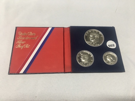 3 pc Bic. Silver Proof Set