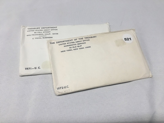 1971, 72 Mint Set