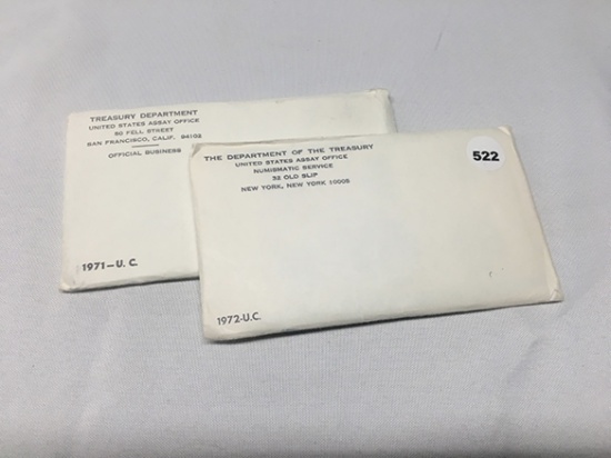 1971, 72 Mint Set