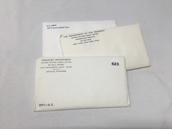 1971, 72, 75 Mint Set