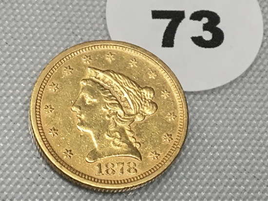 1878-S $2 1/2 Liberty Gold