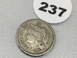 1867 Three Cent Nickel