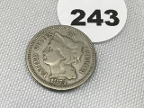 1874 Three Cent Nickel