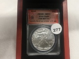 2018 Silver Eagle ANACS MS70, First Release