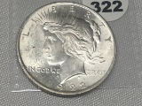 1922 Peace Dollar, AU