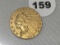 1909 $5 Indian Gold