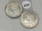 (2X$) 1921-D Morgan Dollars