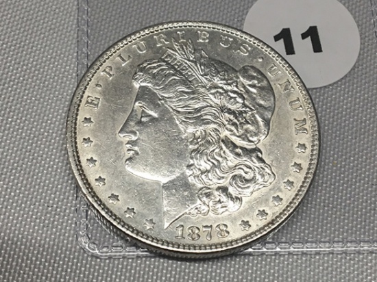 1878 TF Morgan Dollar, AU
