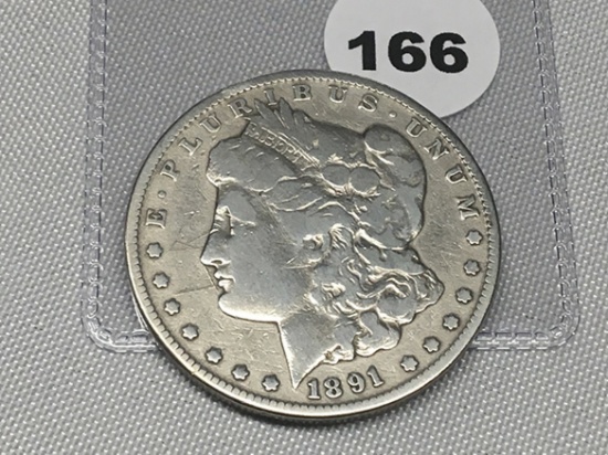 1891-CC Morgan Dollar