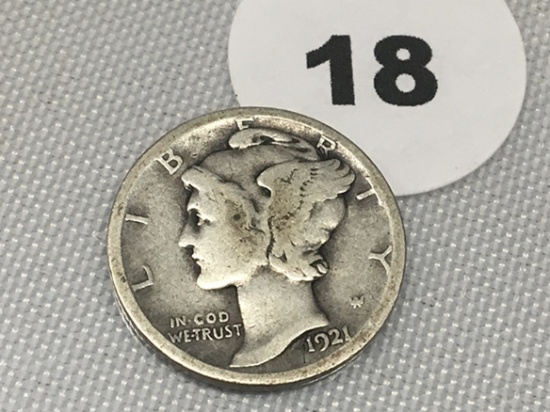 1921-D Mercury Dime