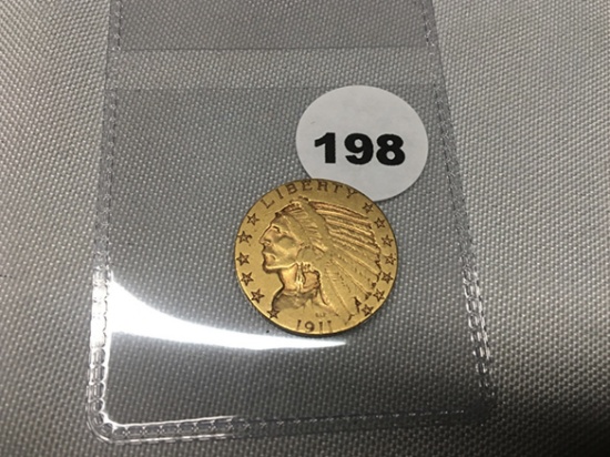 1911 $5 Indian Gold