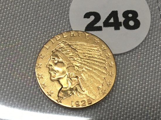 1925 $2 1/2 Indian Gold