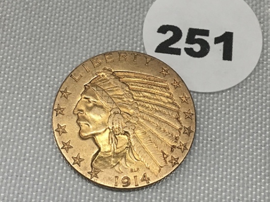 1914-S $5 Indian Gold