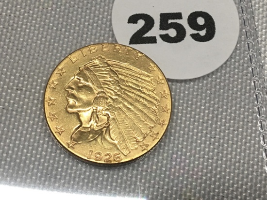 1926 $2 1/2 Indian Gold