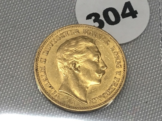 1906-A Germany 20 Marks Gold