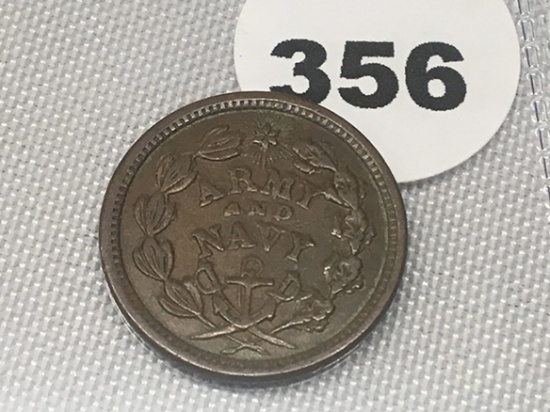Civi War Token (Army-Navy)