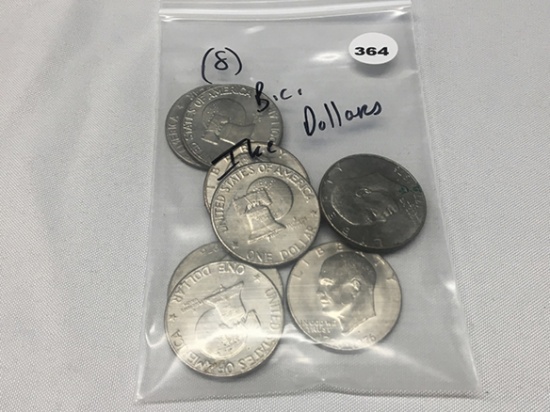 (8) Bicentennial Ike Dollars