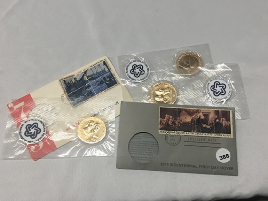 (2) 1976 Bicentennial First Day Cover