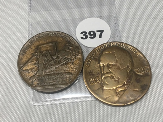 (2) International Harvester Co. Medals