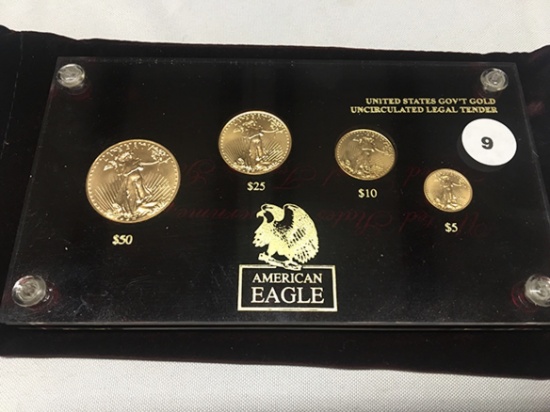 1998 4pc American Eagle Gold Set, UNC